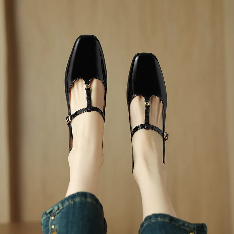 Echo&yolo Chunky Heel High Heels 6.5cm Women's-3