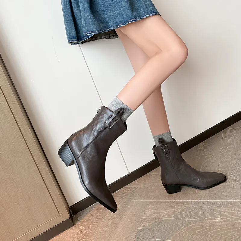 Echo&yolo Ankle Boots 4.5cm Women's-27