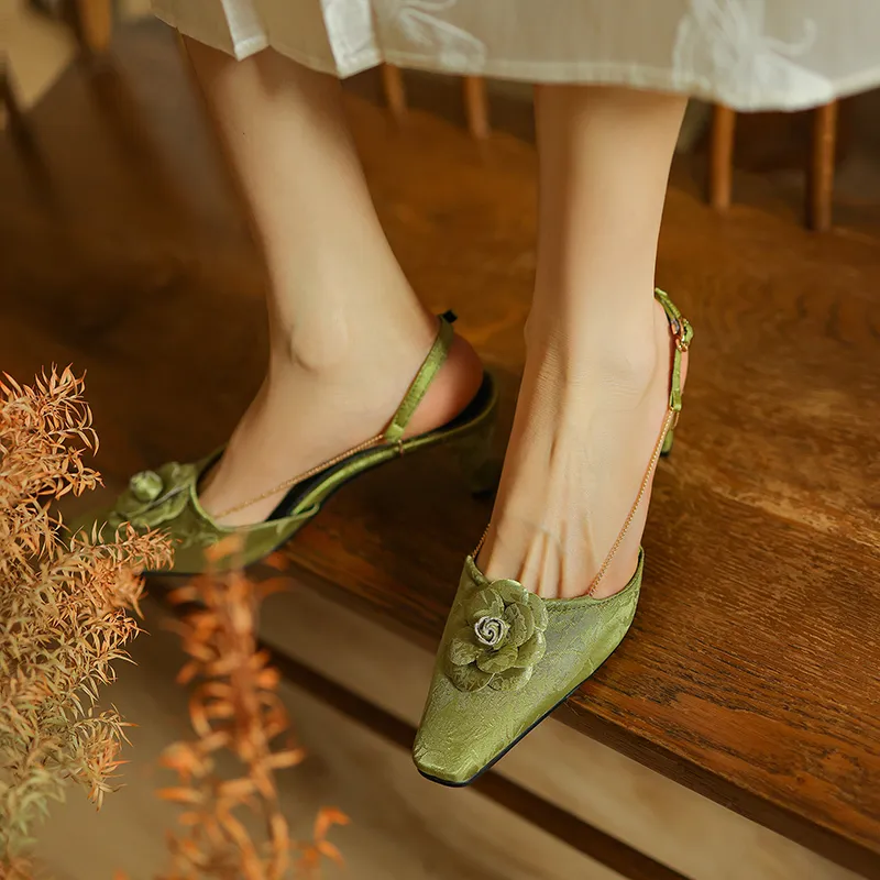 Echo&yolo Cone Heel High Heels 5.5cm Women's-4