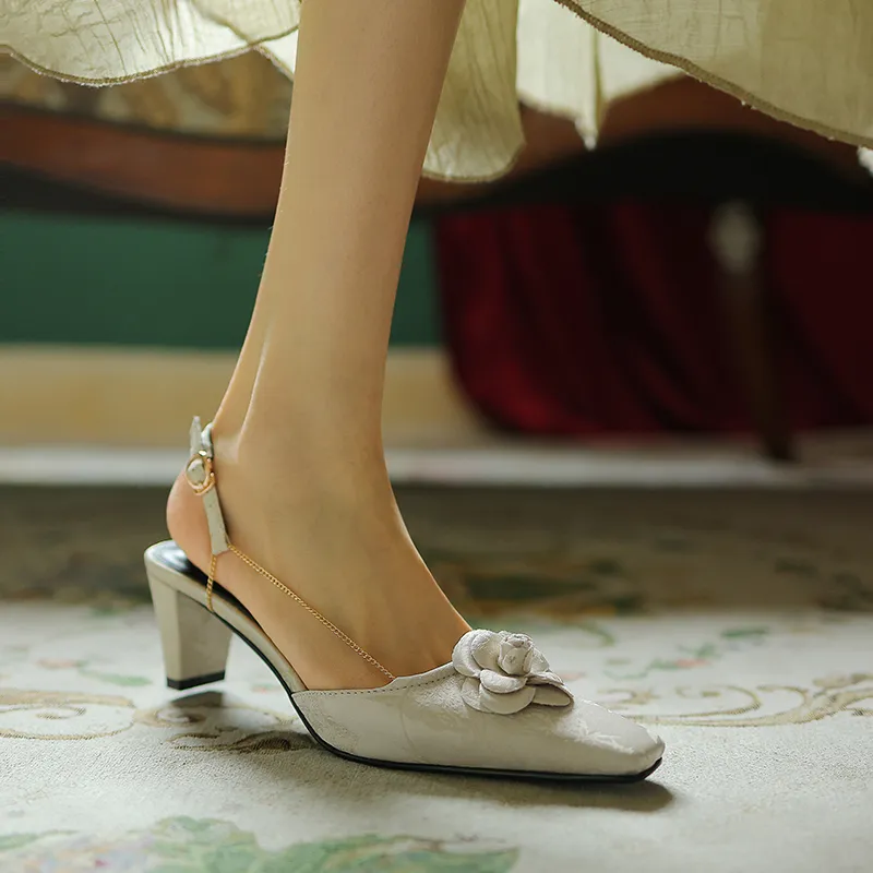 Echo&yolo Cone Heel High Heels 5.5cm Women's-9