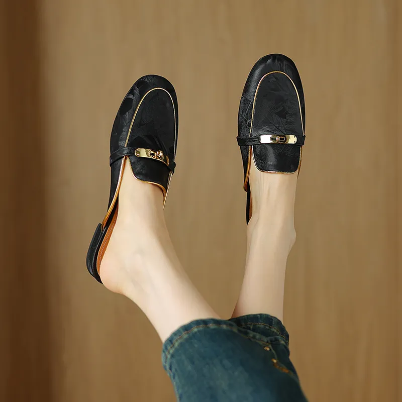 Echo&yolo TPR Sole Abrasion Resistant Slip Resistant Wrap toe Slippers Women's-1