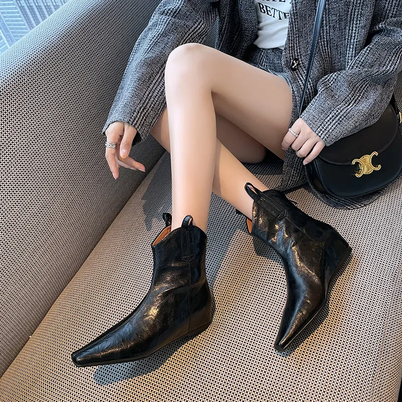 Echo&yolo Slim Boot Zip Closure Ankle Boots Women's-7