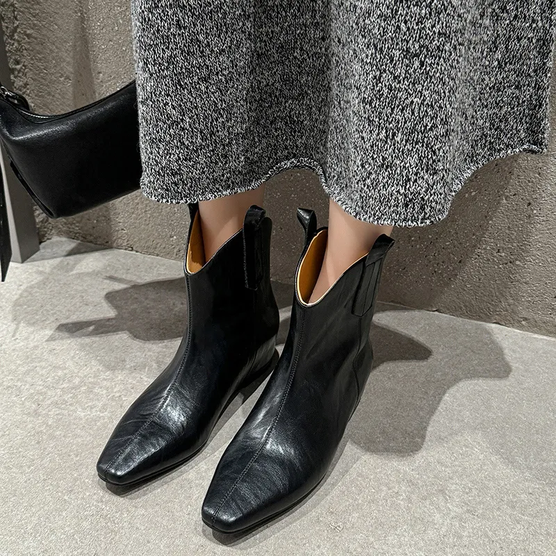 Echo&yolo Ankle Boots Women's Black/Brown/Silver-2