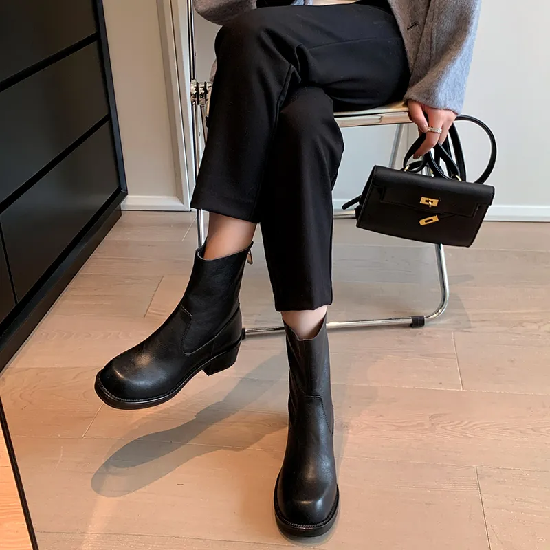 Echo&yolo Ankle Boots 4cm Women's-2