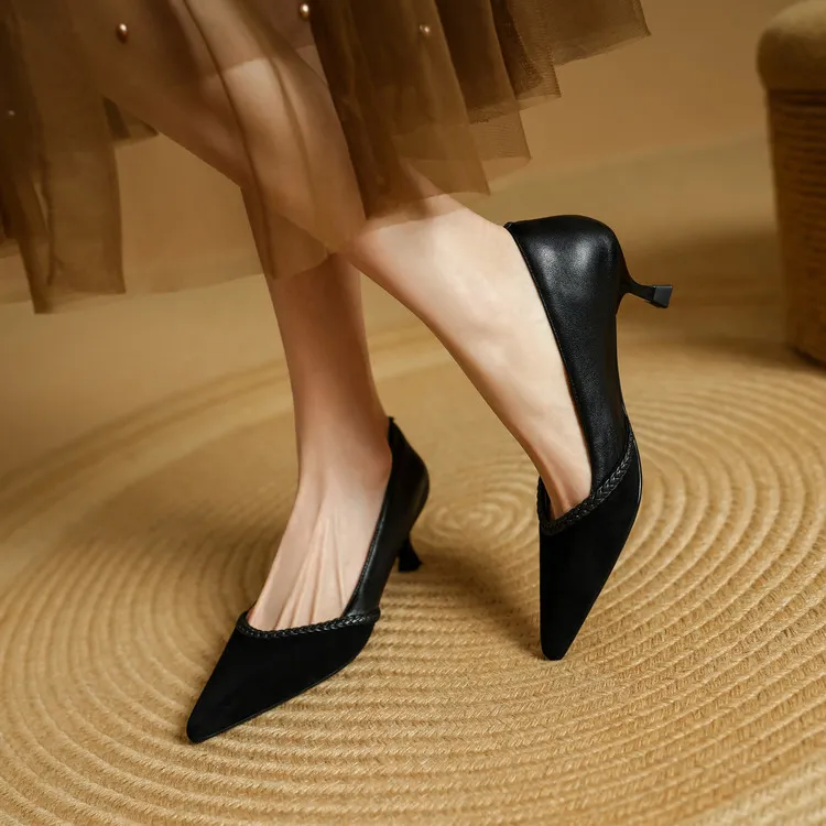 Echo&yolo High Heels Women's Black, Peacock Blue-7