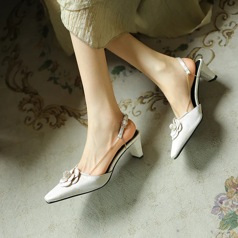 Echo&yolo Cone Heel High Heels 5.5cm Women's-7