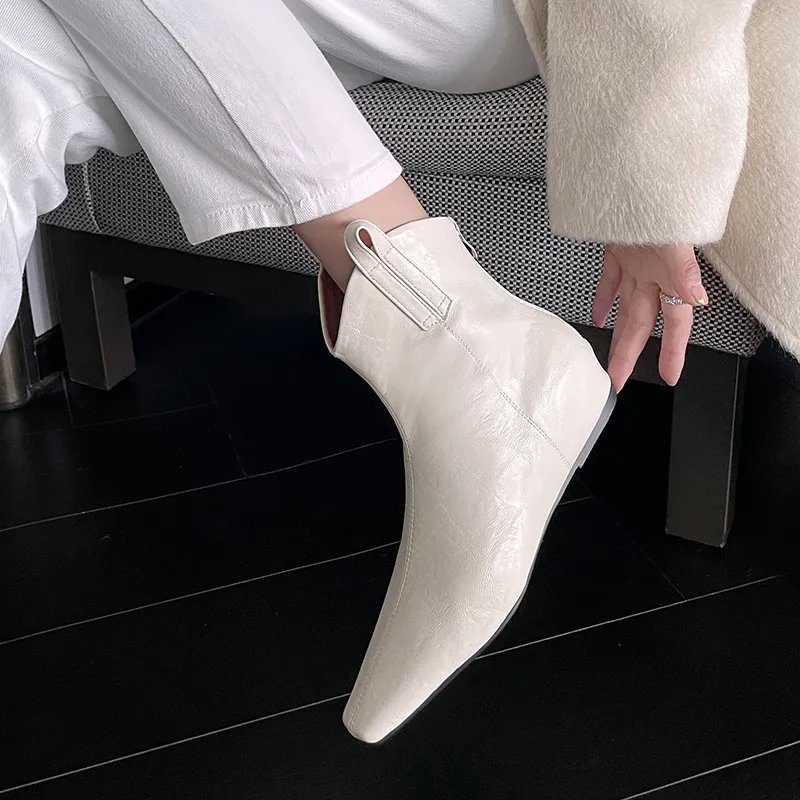 Echo&yolo Slim Boot Zip Closure Ankle Boots Women's-18
