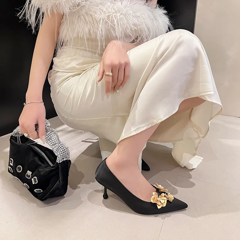 Echo&yolo Chunky Heel High Heels 7cm Women's-2