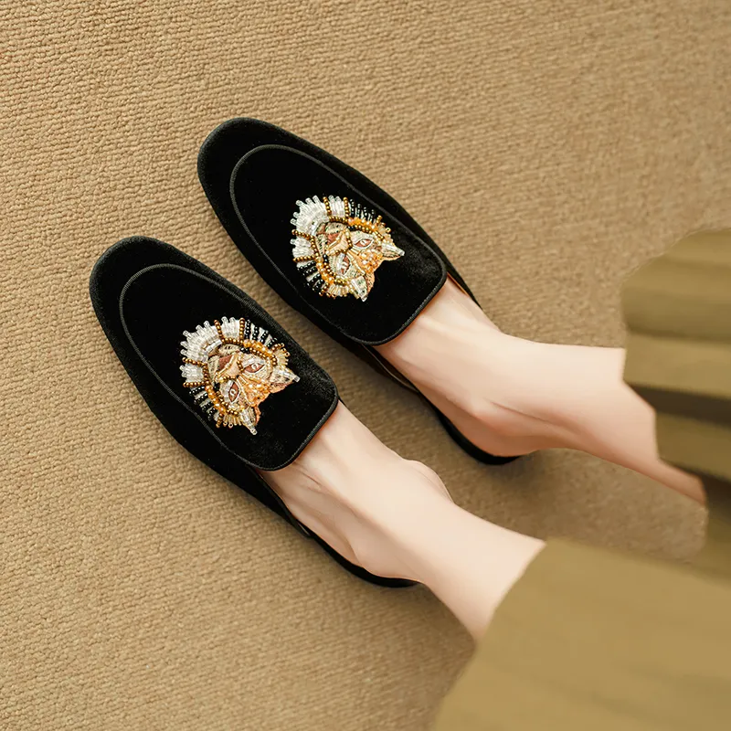 Echo&yolo TPR Sole Abrasion Resistant Slip Resistant Wrap toe Slippers Women's-1
