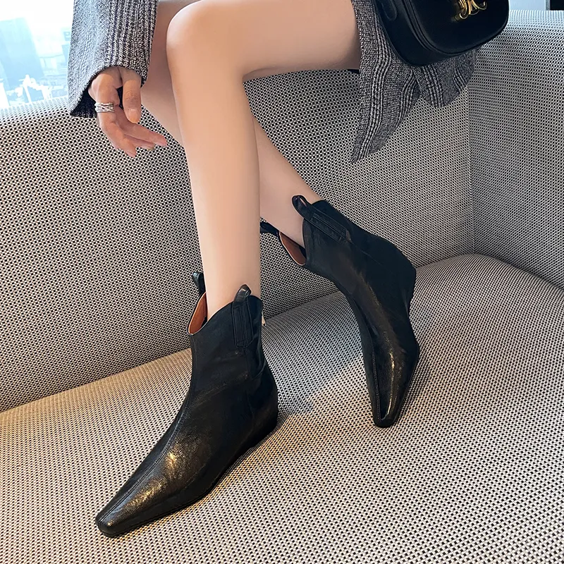 Echo&yolo Slim Boot Zip Closure Ankle Boots Women's-6