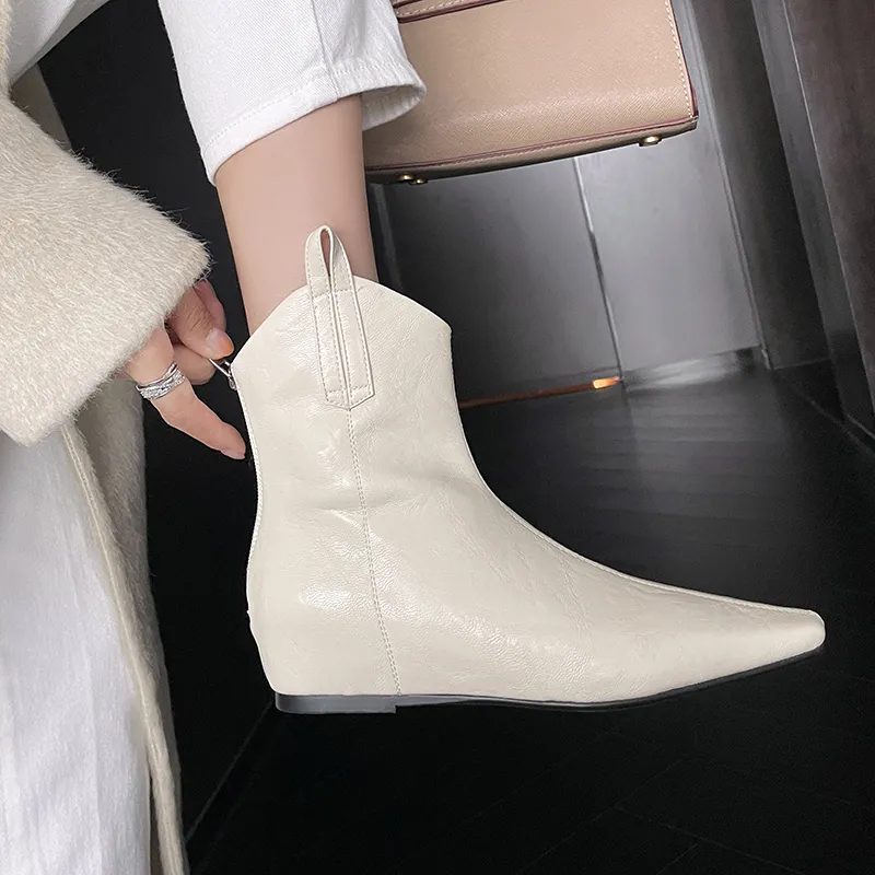 Echo&yolo Slim Boot Zip Closure Ankle Boots Women's-22