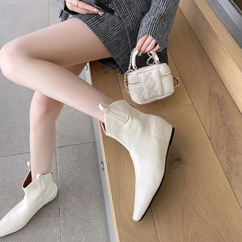 Echo&yolo Slim Boot Zip Closure Ankle Boots Women's-23