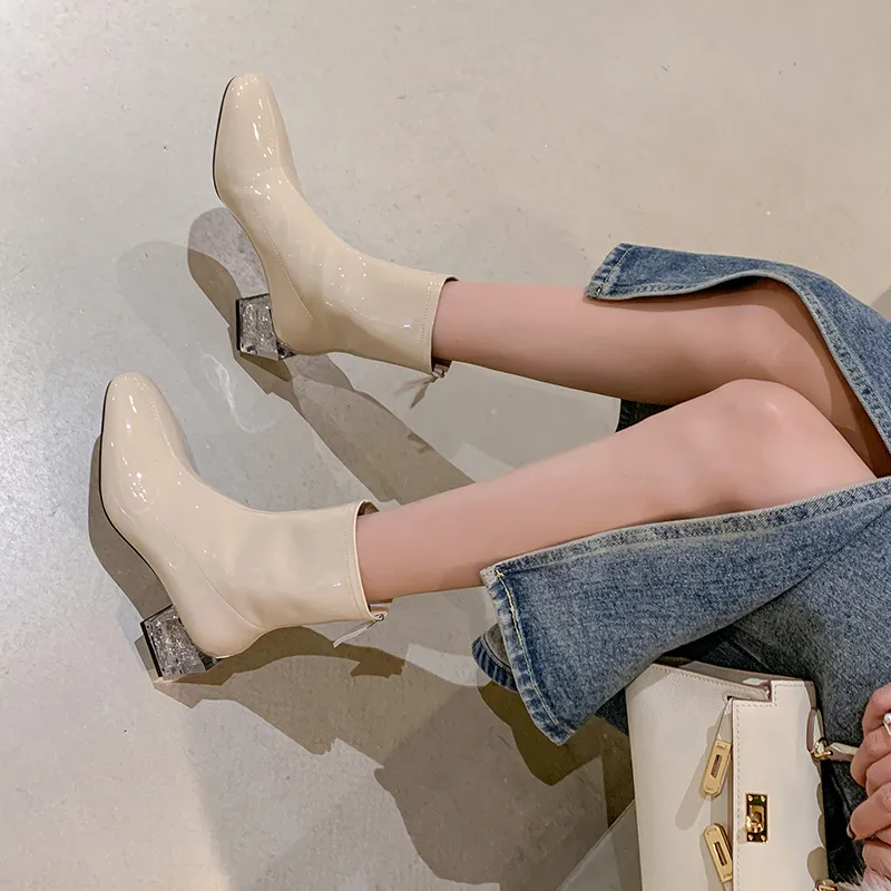 Echo&yolo Ankle Boots 5.5cm Women's-8