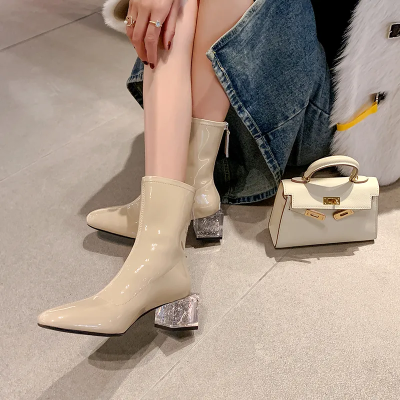 Echo&yolo Ankle Boots 5.5cm Women's-6