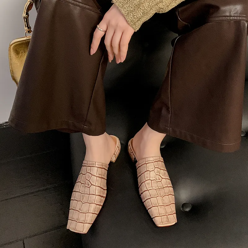 Echo&yolo Wrap toe Slippers 2cm Women's-15