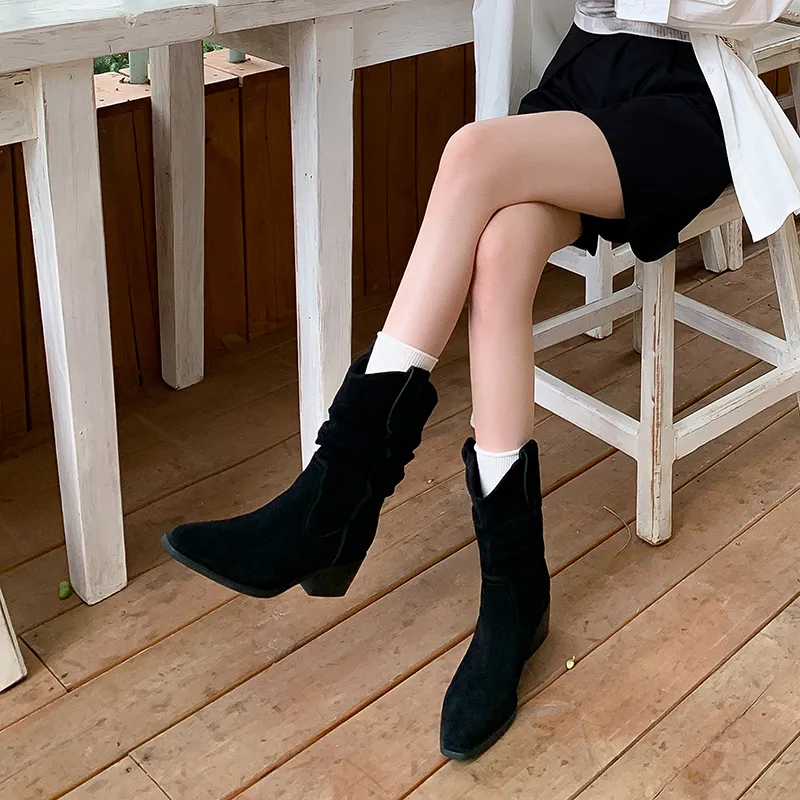Echo&yolo Ankle Boots Women's Black Unlined, Black Fleece Lined, Brown Unlined, Brown Fleece Lined-4