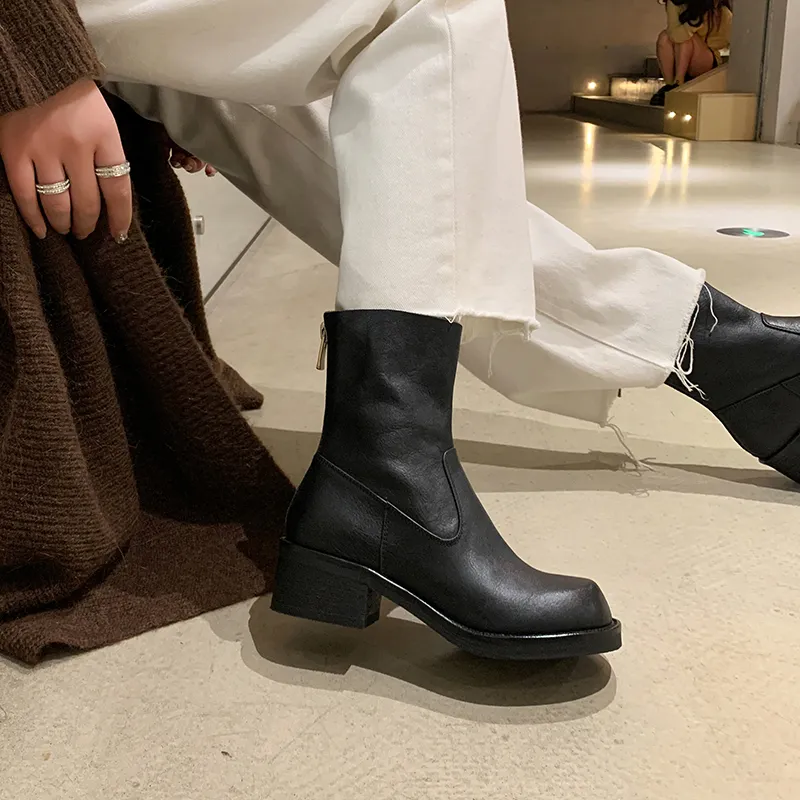 Echo&yolo Ankle Boots 4cm Women's-3
