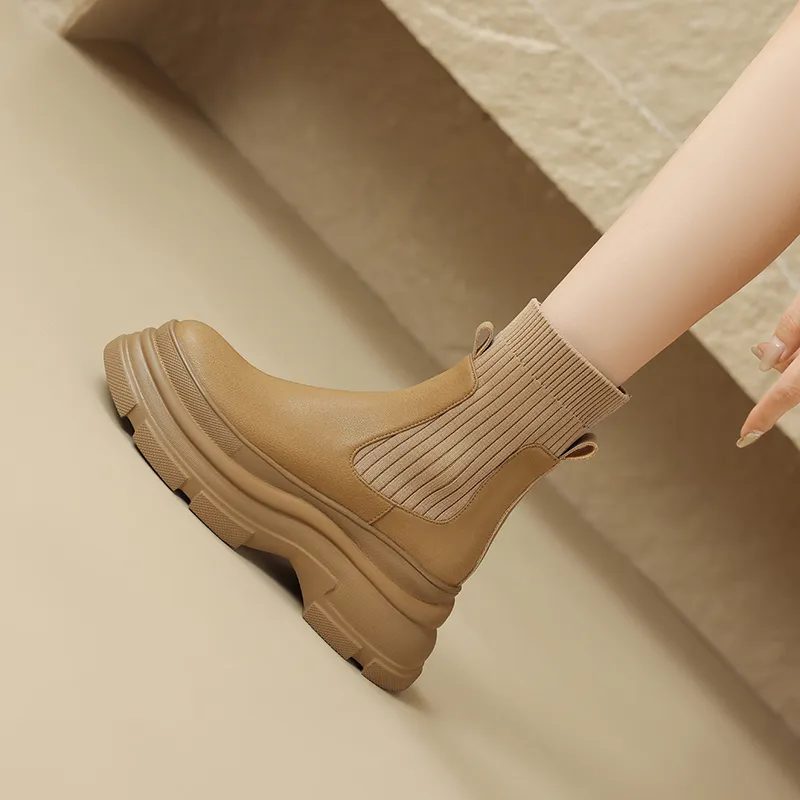 Echo&yolo Chelsea Boots 8cm Women's-11