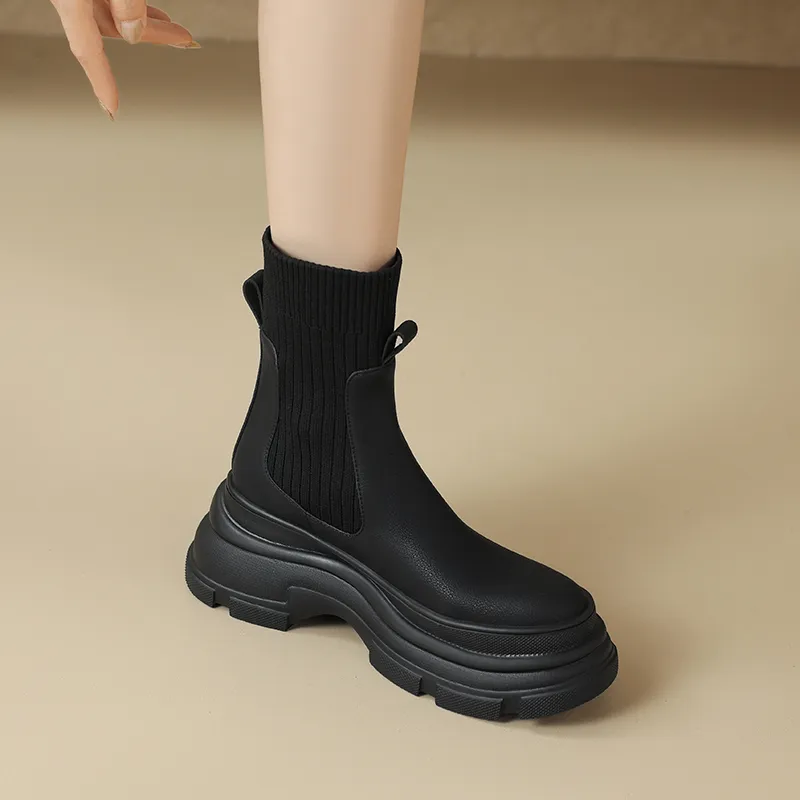 Echo&yolo Chelsea Boots 8cm Women's-6