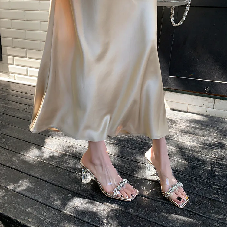 Echo&yolo Slip Resistant Slide Slippers Women's Silver-8