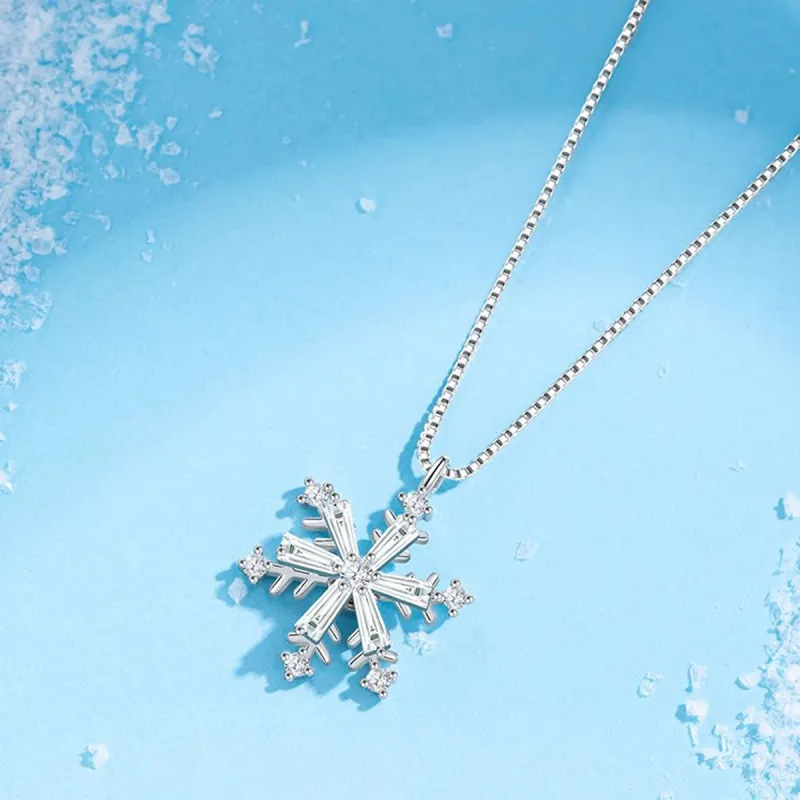 HANYUDIE S925 Silver Necklace Anniversary Of Love Women's-3