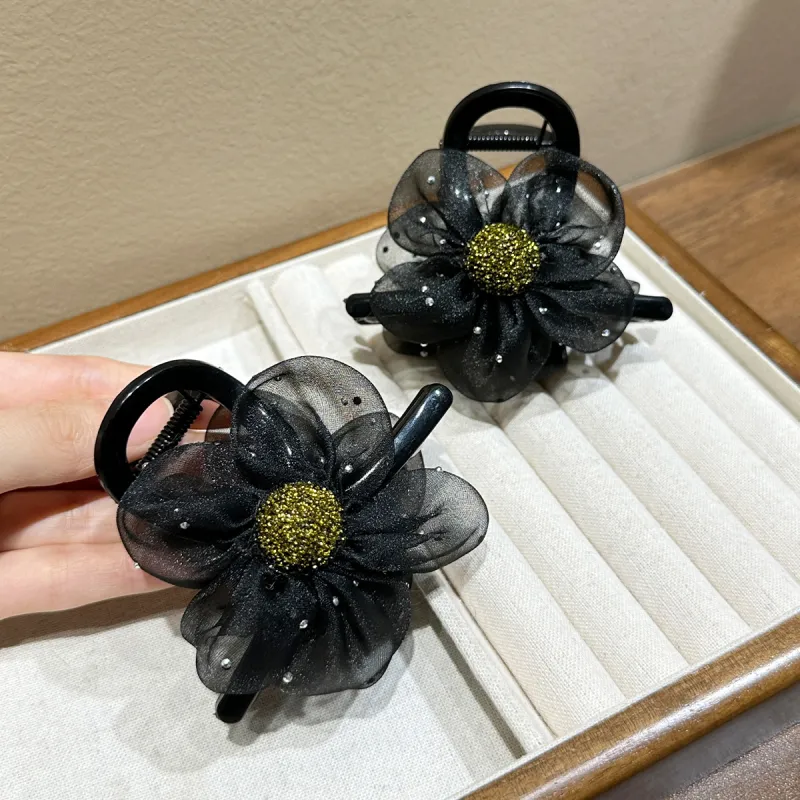 HANYUDIE Gauze Hair Clips Women's-2
