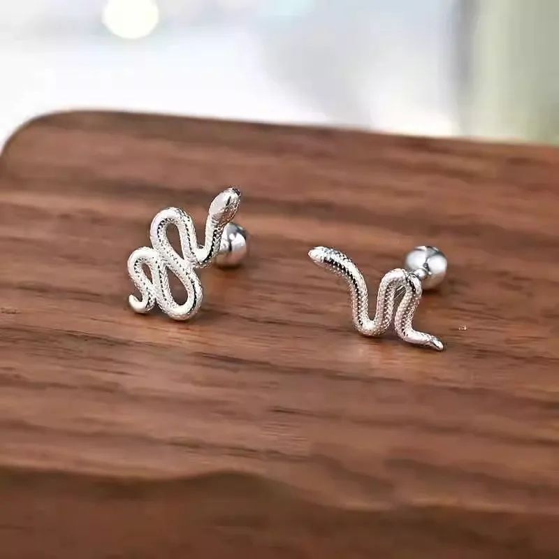 HANYUDIE 925 Sterling Silver Stud Earrings Unisex-3