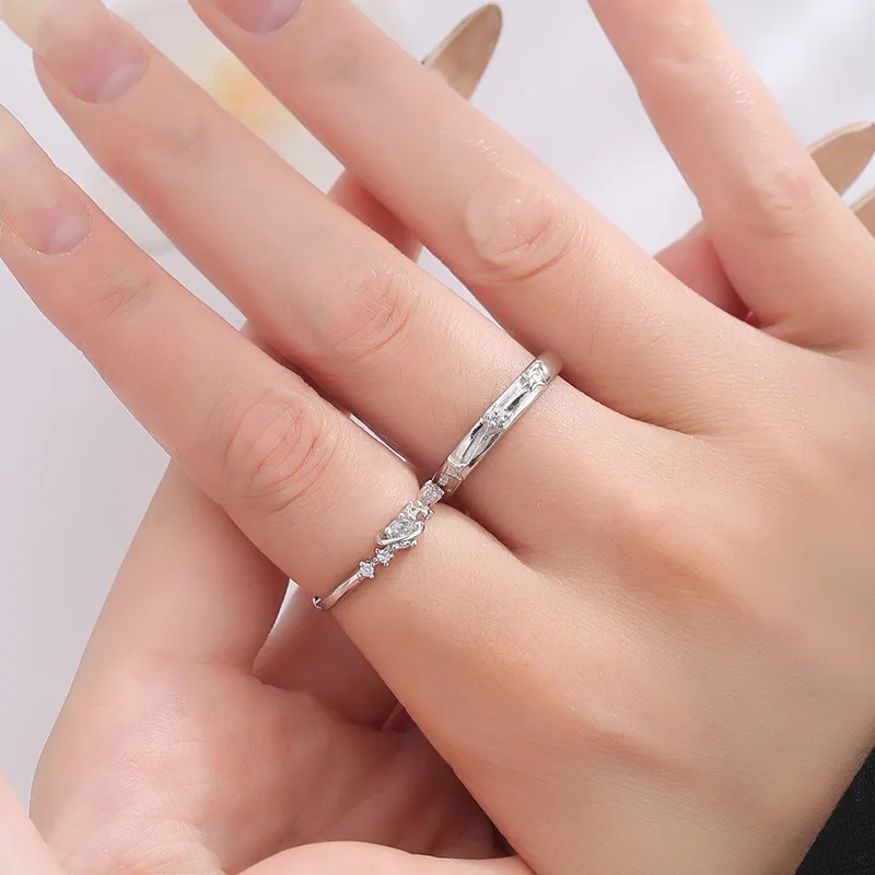 HANYUDIE Sterling Silver Rings Unisex-4