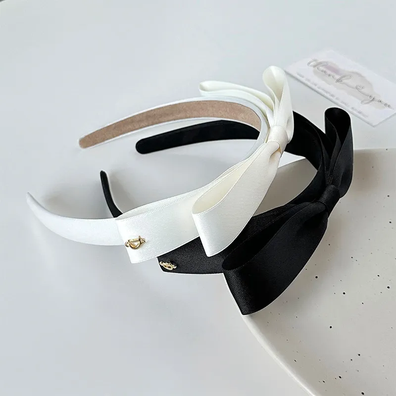 HANYUDIE Fabric Headbands Women's Black/White-2