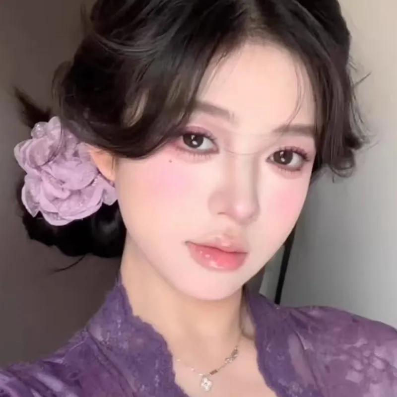 HANYUDIE Gauze Hair Clips Women's-3
