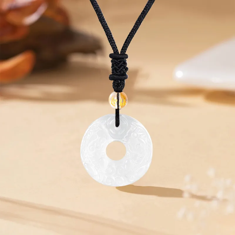 HANYUDIE Obsidian Love Confession Anniversary With Necklace Unisex-3