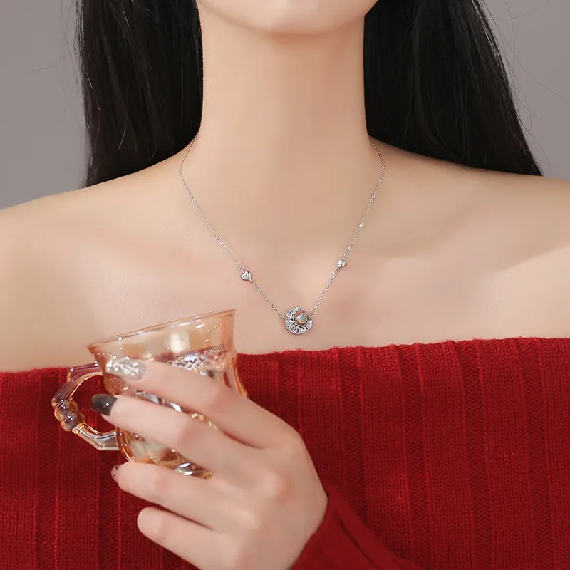 HANYUDIE 999 Fine Silver Necklaces Women's-2