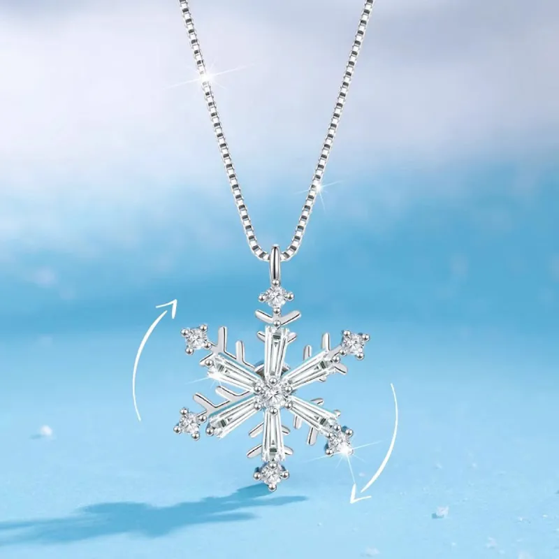 HANYUDIE S925 Silver Necklace Anniversary Of Love Women's-2