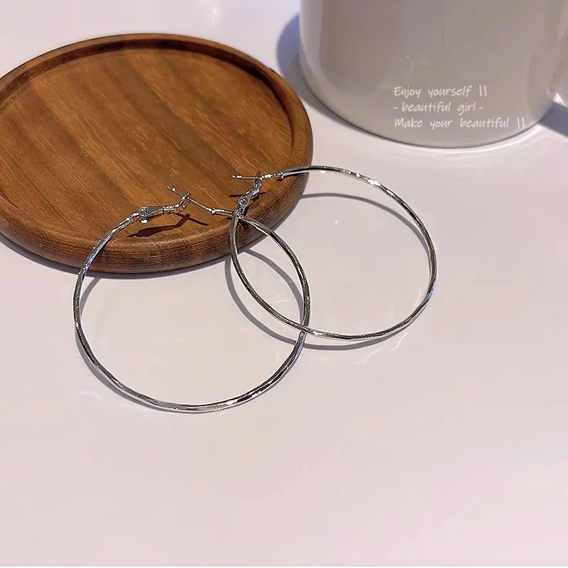 HANYUDIE 925 Silver Needles Earrings Unisex-2