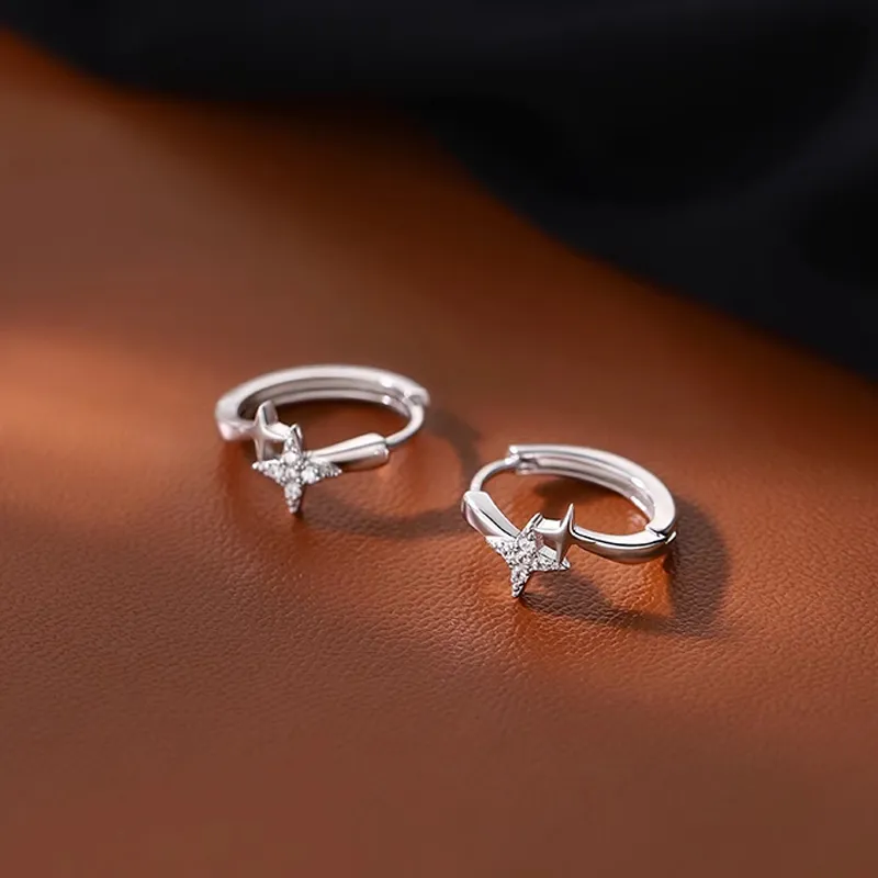 HANYUDIE 999 Fine Silver Earrings Unisex-2