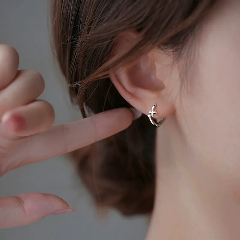 HANYUDIE 999 Fine Silver Earrings Unisex-4