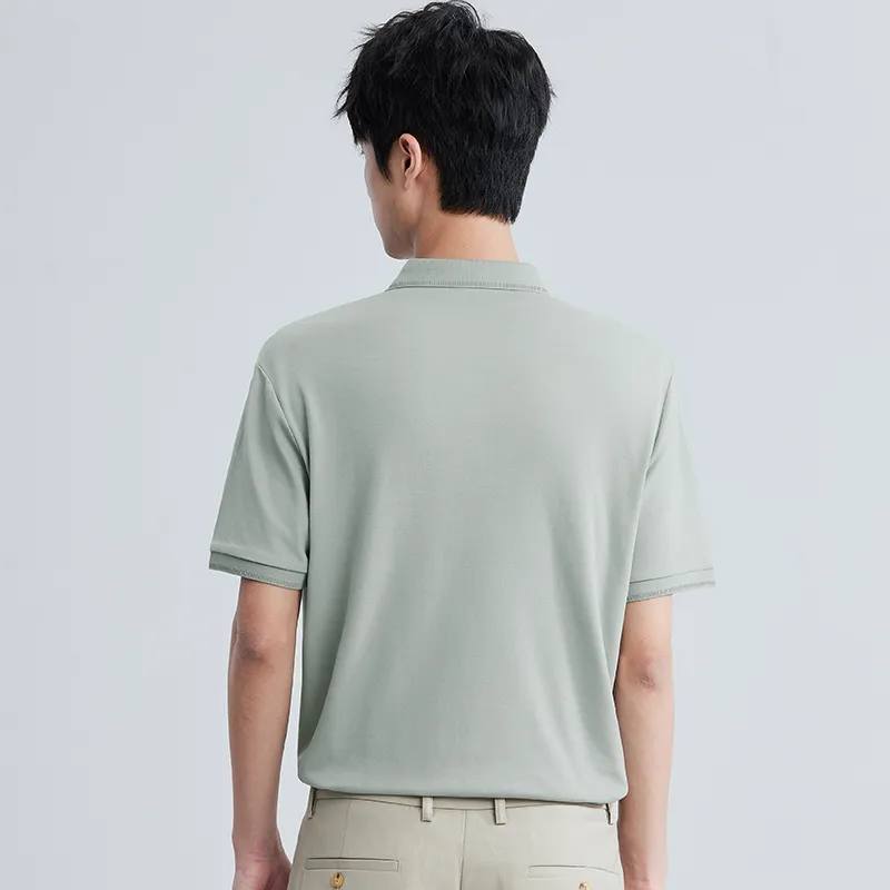 Red bean Polo Shirts Men-7