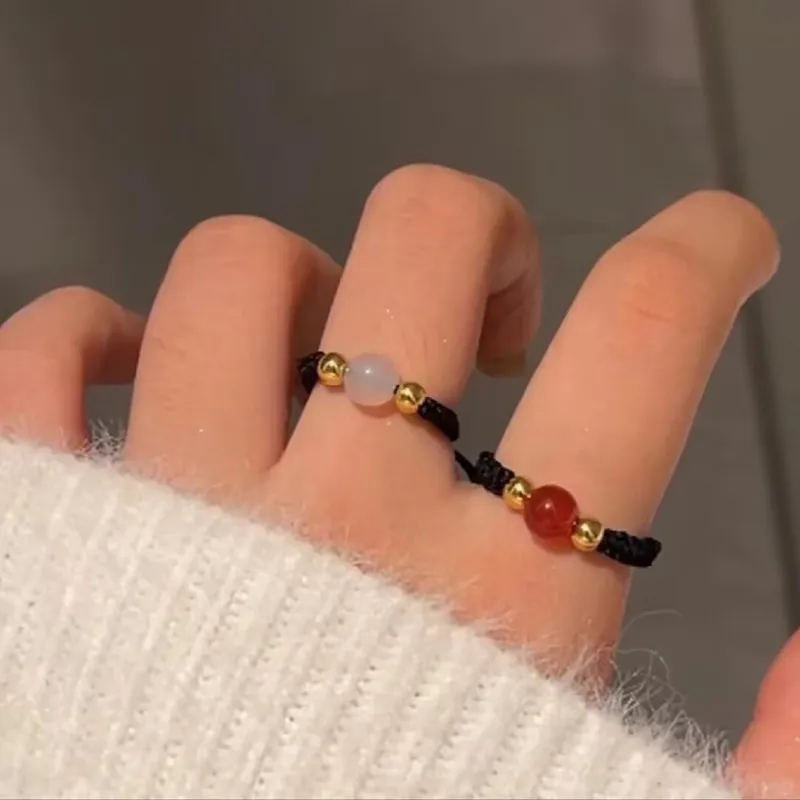 Jin Ruibang Chalcedony Rings Unisex-15