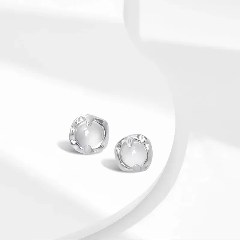 Jin Ruibang Colored Glaze Stud Earrings Women's-1