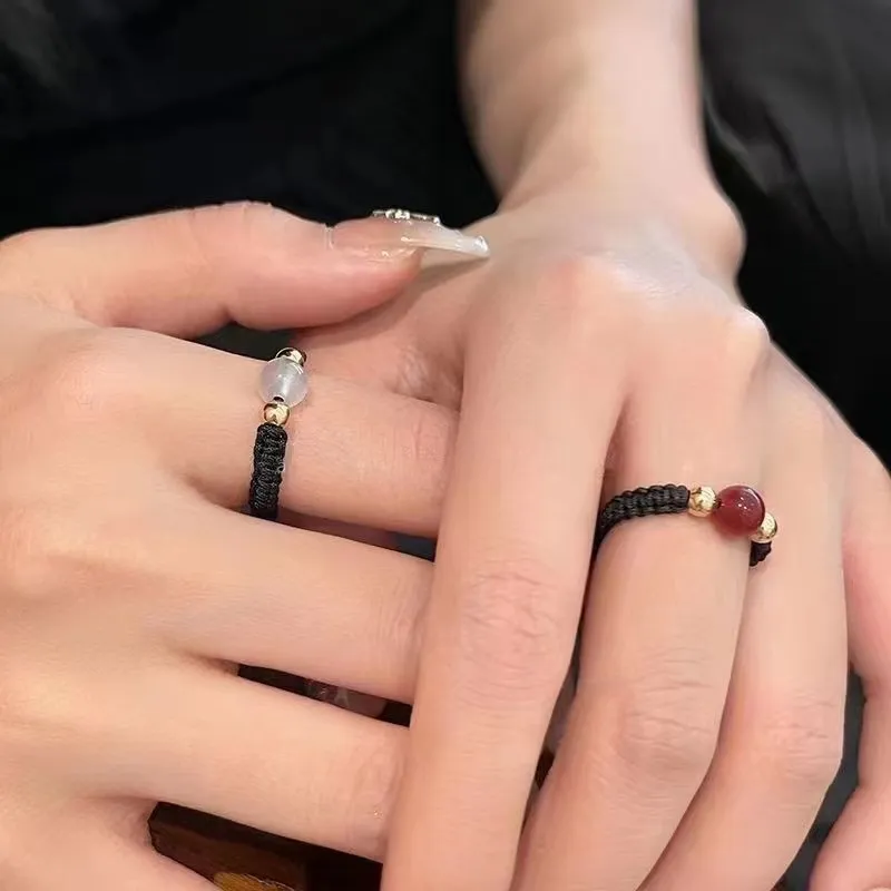 Jin Ruibang Chalcedony Rings Unisex-7