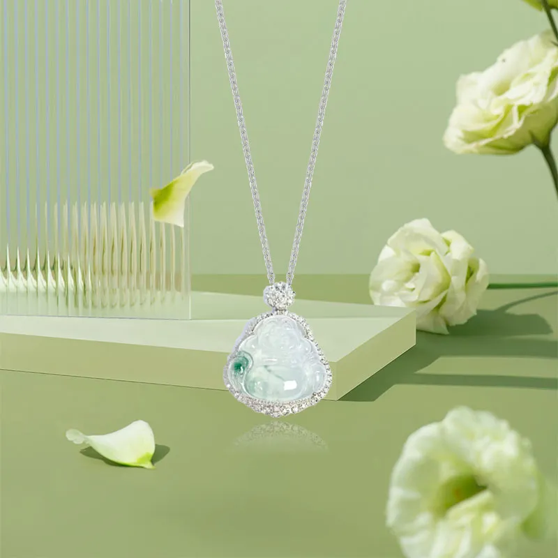 Jin Ruibang African Emerald Necklaces Women's-7