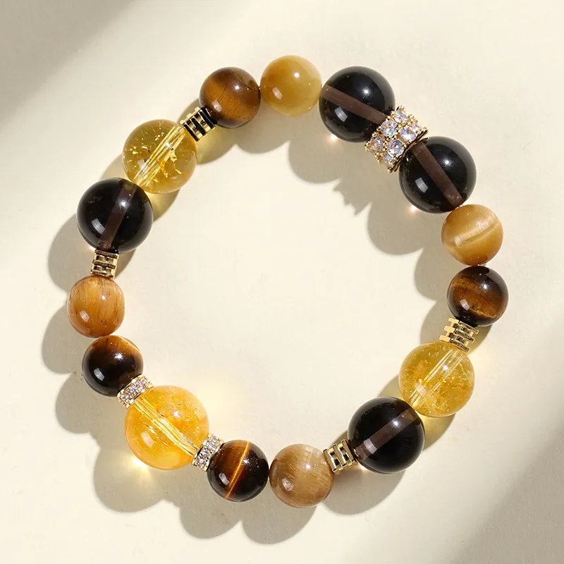 Jin Ruibang Tiger's Eye Stone Bracelets Women's-2