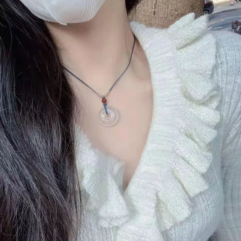 Jin Ruibang Chalcedony Jade Necklaces Women's-4