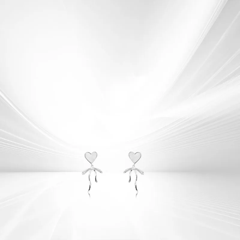 Jin Ruibang Glass Cat Eye Stud Earrings Women's-3