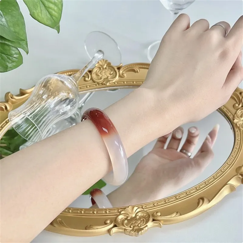 Jin Ruibang Agate Jade Bangles Women's-1