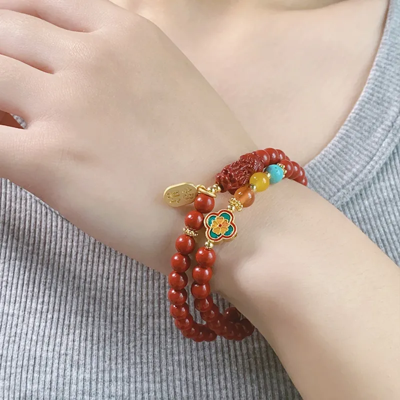 Jin Ruibang Cinnabar Bracelets Unisex-3