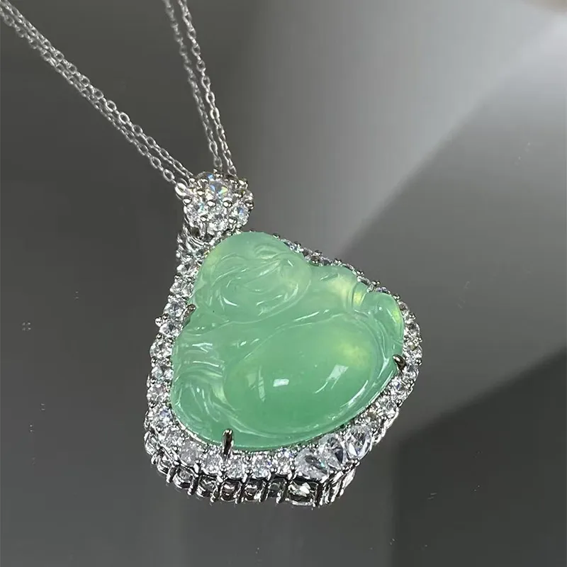 Jin Ruibang African Emerald Necklaces Women's-1