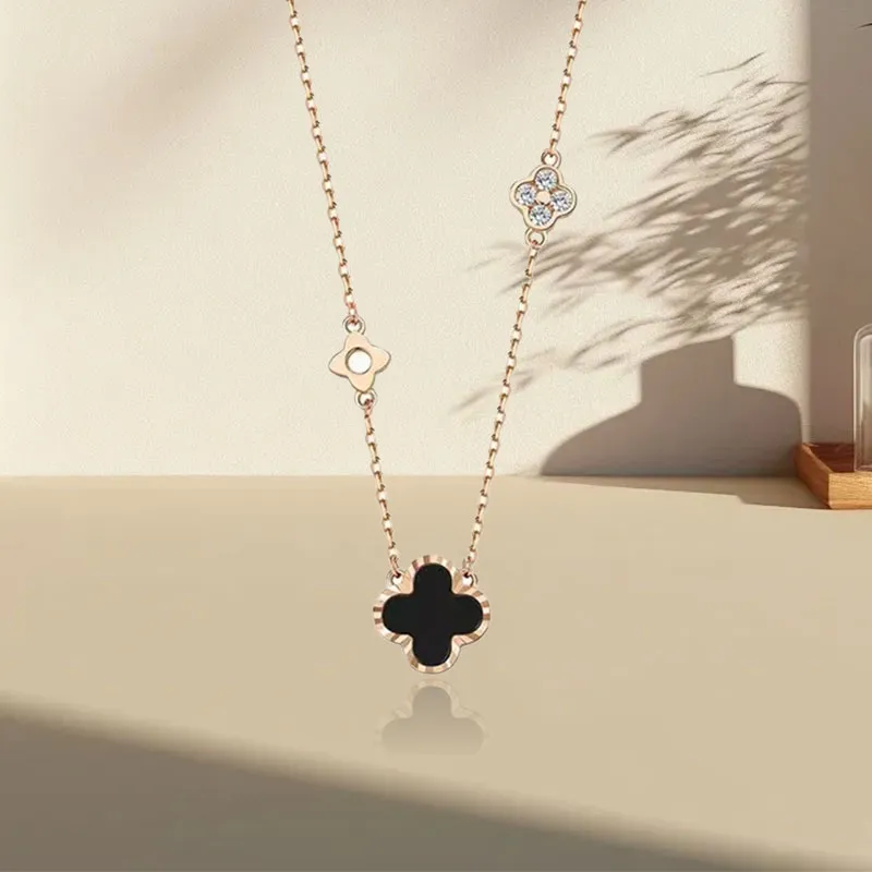 Jin Ruibang Glass Cat Eye Necklaces Women's-5