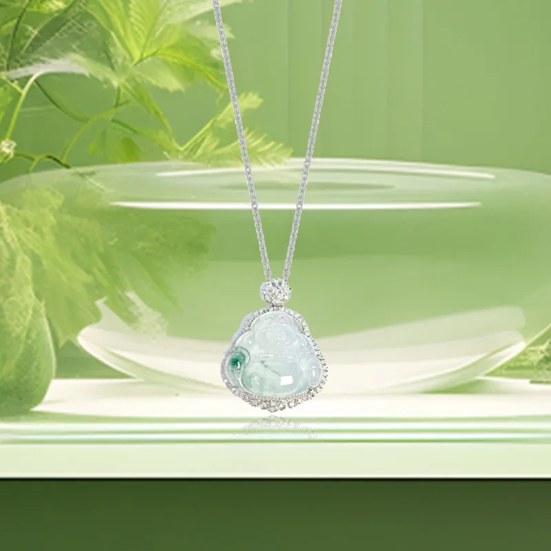 Jin Ruibang African Emerald Necklaces Women's-6