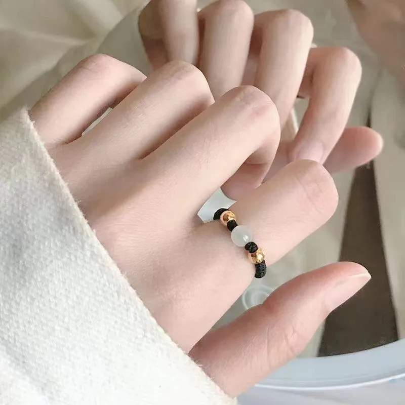 Jin Ruibang Chalcedony Rings Unisex-4